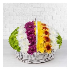 Rainbow Flower Basket